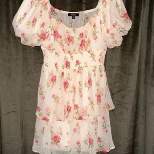 Floral Puff Sleeve Dress